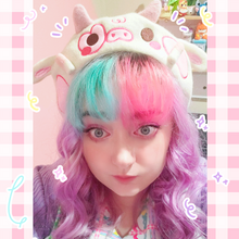 Load image into Gallery viewer, Strawberry Cow Beret - Cute Kawaii Pastel Embroidered 90% Wool Beret