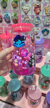 Load image into Gallery viewer, Critical Role: Bells Hells Glass Cup | 16oz with Plastic Lid and straw | Gradient Glass Cup