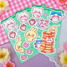 Load image into Gallery viewer, Chiikawa - Kiss Cut - Sticker Sheet - Vinyl Stickers