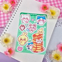 Load image into Gallery viewer, Chiikawa - Kiss Cut - Sticker Sheet - Vinyl Stickers
