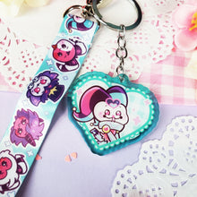 Load image into Gallery viewer, Helluva Boss - Fizz + Asmodeus - Mini Lanyard + Acrylic Keychain Set
