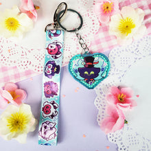 Load image into Gallery viewer, Helluva Boss - Fizz + Asmodeus - Mini Lanyard + Acrylic Keychain Set
