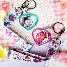 Load image into Gallery viewer, Helluva Boss - Fizz + Asmodeus - Mini Lanyard + Acrylic Keychain Set