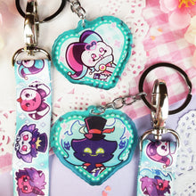 Load image into Gallery viewer, Helluva Boss - Fizz + Asmodeus - Mini Lanyard + Acrylic Keychain Set