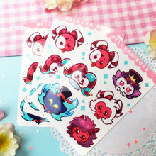 Load image into Gallery viewer, Helluva Boss - Chibis - Kiss Cut - Sticker Sheet - Vinyl Stickers