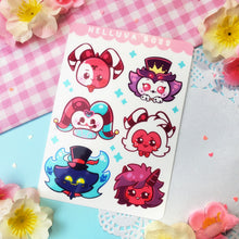 Load image into Gallery viewer, Helluva Boss - Chibis - Kiss Cut - Sticker Sheet - Vinyl Stickers