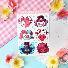 Load image into Gallery viewer, Helluva Boss - Chibis - Kiss Cut - Sticker Sheet - Vinyl Stickers