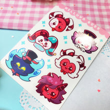 Load image into Gallery viewer, Helluva Boss - Chibis - Kiss Cut - Sticker Sheet - Vinyl Stickers