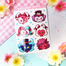 Load image into Gallery viewer, Helluva Boss - Chibis - Kiss Cut - Sticker Sheet - Vinyl Stickers