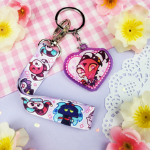 Load image into Gallery viewer, Helluva Boss - Blitzo + Stolas - Mini Lanyard + Acrylic Keychain Set