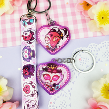 Load image into Gallery viewer, Helluva Boss - Blitzo + Stolas - Mini Lanyard + Acrylic Keychain Set