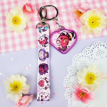 Load image into Gallery viewer, Helluva Boss - Blitzo + Stolas - Mini Lanyard + Acrylic Keychain Set