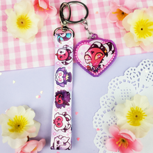 Load image into Gallery viewer, Helluva Boss - Blitzo + Stolas - Mini Lanyard + Acrylic Keychain Set