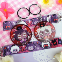 Load image into Gallery viewer, Cult of the Lamb - Mini Lanyard + Keychain Set
