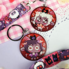 Load image into Gallery viewer, Cult of the Lamb - Mini Lanyard + Keychain Set