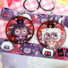 Load image into Gallery viewer, Cult of the Lamb - Mini Lanyard + Keychain Set