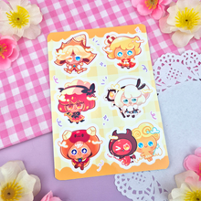 Load image into Gallery viewer, Cookie - Chibis - Kiss Cut - Sticker Sheet - Vinyl Stickers