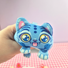 Load image into Gallery viewer, Derpy Tiger Mochi Plush Keychain Bag Charm (HE SQUEAKS!)