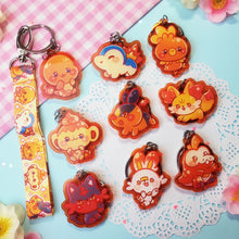 Load image into Gallery viewer, Fire Starters - Mini Lanyard + Acrylic Keychain Set