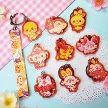 Load image into Gallery viewer, Fire Starters - Mini Lanyard + Acrylic Keychain Set