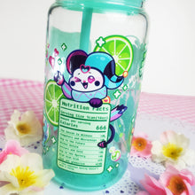 Load image into Gallery viewer, Fizzy Soda Glass Cup | 16oz with Plastic Lid and straw | Gradient Glass Cup