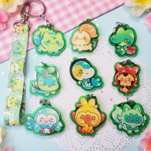 Load image into Gallery viewer, Grass Starters - Mini Lanyard + Acrylic Keychain Set