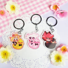 Load image into Gallery viewer, Hazbin - Angel Dust Ducky - Mini Lanyard + Acrylic Keychain Set
