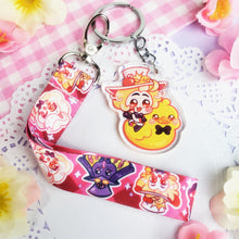 Load image into Gallery viewer, Hazbin - Lucifer Ducky - Mini Lanyard + Acrylic Keychain Set