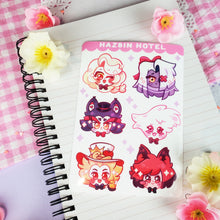 Load image into Gallery viewer, Hazbin Hotel - Chibis - Kiss Cut - Sticker Sheet - Vinyl Stickers