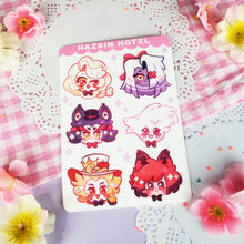 Load image into Gallery viewer, Hazbin Hotel - Chibis - Kiss Cut - Sticker Sheet - Vinyl Stickers