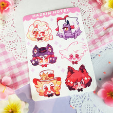Load image into Gallery viewer, Hazbin Hotel - Chibis - Kiss Cut - Sticker Sheet - Vinyl Stickers