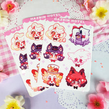 Load image into Gallery viewer, Hazbin Hotel - Chibis - Kiss Cut - Sticker Sheet - Vinyl Stickers