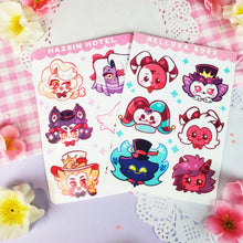 Load image into Gallery viewer, Hazbin Hotel - Chibis - Kiss Cut - Sticker Sheet - Vinyl Stickers