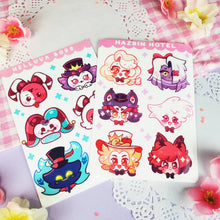 Load image into Gallery viewer, Hazbin Hotel - Chibis - Kiss Cut - Sticker Sheet - Vinyl Stickers