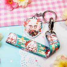 Load image into Gallery viewer, Genshin Impact - Kazuha - Mini Lanyard + Acrylic Keychain Set