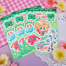 Load image into Gallery viewer, LOZ - Chibis - Kiss Cut - Sticker Sheet - Vinyl Stickers
