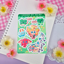 Load image into Gallery viewer, LOZ - Chibis - Kiss Cut - Sticker Sheet - Vinyl Stickers