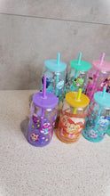 Load and play video in Gallery viewer, Ghostie Glass Cup | 16oz with Plastic Lid and straw | Gradient Glass Cup