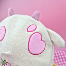 Load image into Gallery viewer, Strawberry Cow Beret - Cute Kawaii Pastel Embroidered 90% Wool Beret
