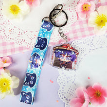 Load image into Gallery viewer, Genshin Impact - Wanderer - Mini Lanyard + Acrylic Keychain Set
