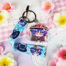 Load image into Gallery viewer, Genshin Impact - Wanderer - Mini Lanyard + Acrylic Keychain Set