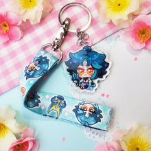 Load image into Gallery viewer, Genshin Impact - Xiao - Mini Lanyard + Acrylic Keychain Set
