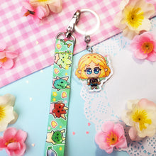 Load image into Gallery viewer, TOTK Zelda + Link + Korok - Mini Lanyard + Acrylic Keychain Set