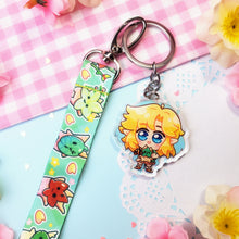 Load image into Gallery viewer, TOTK Zelda + Link + Korok - Mini Lanyard + Acrylic Keychain Set