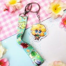 Load image into Gallery viewer, TOTK Zelda + Link + Korok - Mini Lanyard + Acrylic Keychain Set