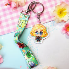 Load image into Gallery viewer, TOTK Zelda + Link + Korok - Mini Lanyard + Acrylic Keychain Set