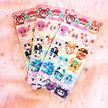 Load image into Gallery viewer, Rainbow Villagers - Holographic Prism Bookmark