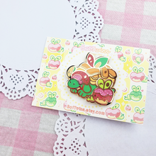 Load image into Gallery viewer, Chonky Apple - Spinning Enamel Pin