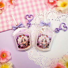 Load image into Gallery viewer, Genshin Boba Tea - Lollipop Keychains - Itto + Childe + Ayato