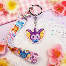 Load image into Gallery viewer, Cute Eeveelutions - Mini Lanyard + Keychain Set